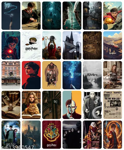 Harry Potter Collage Kit Wall Poster Collection – Set of 30 | 4x6 Inch