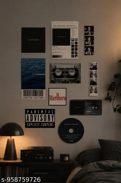 Limited Edition Music Theme Wall Poster Set (Pack of 12)